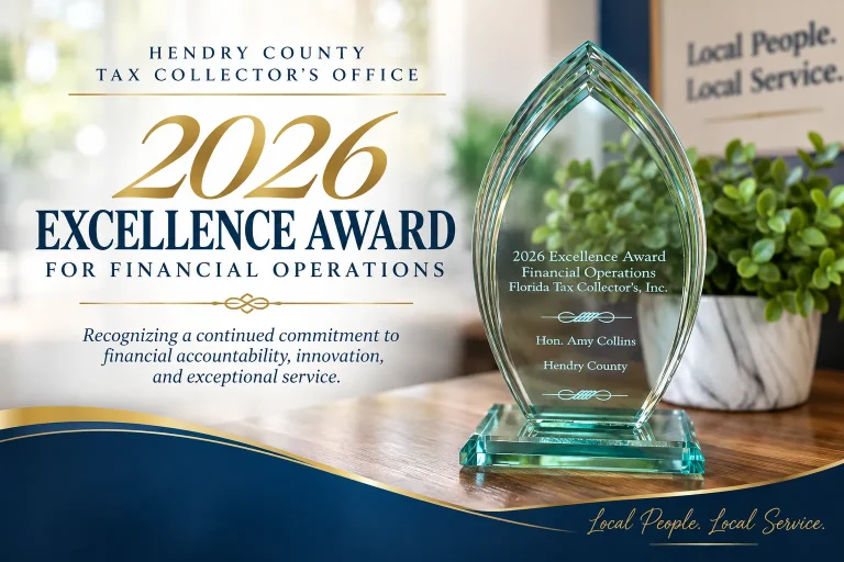 Hendry County Tax Collector Receives 2026 Excellence Award for Financial Operations